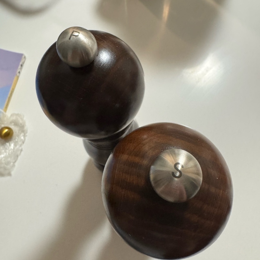 Replacement Silver Peugeot Salt and Pepper Knob Buttons